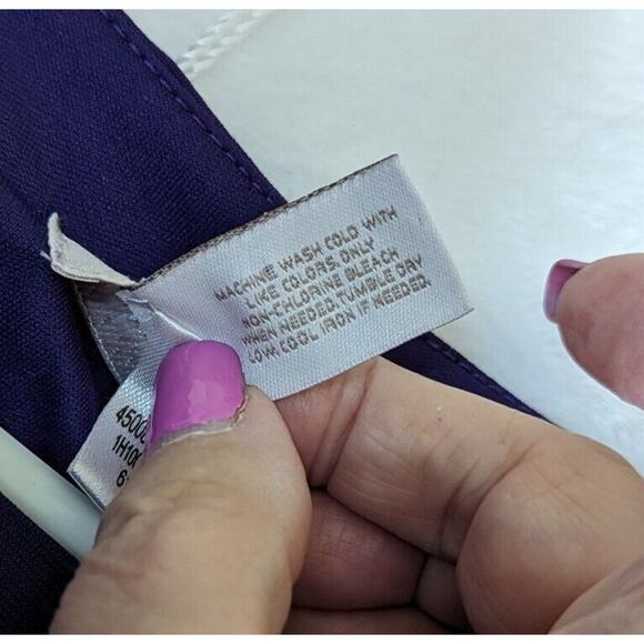 Purple Chico's Blouson Sz3 Dress Len 38"Unstretched Waist36"GUC Pullover - Picture 4 of 9